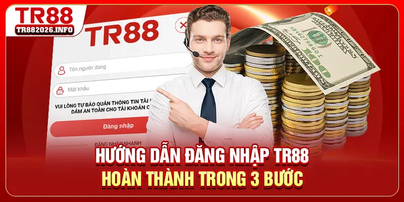 Hướng dẫn đăng nhập TR88 hoàn thành trong 3 bước
